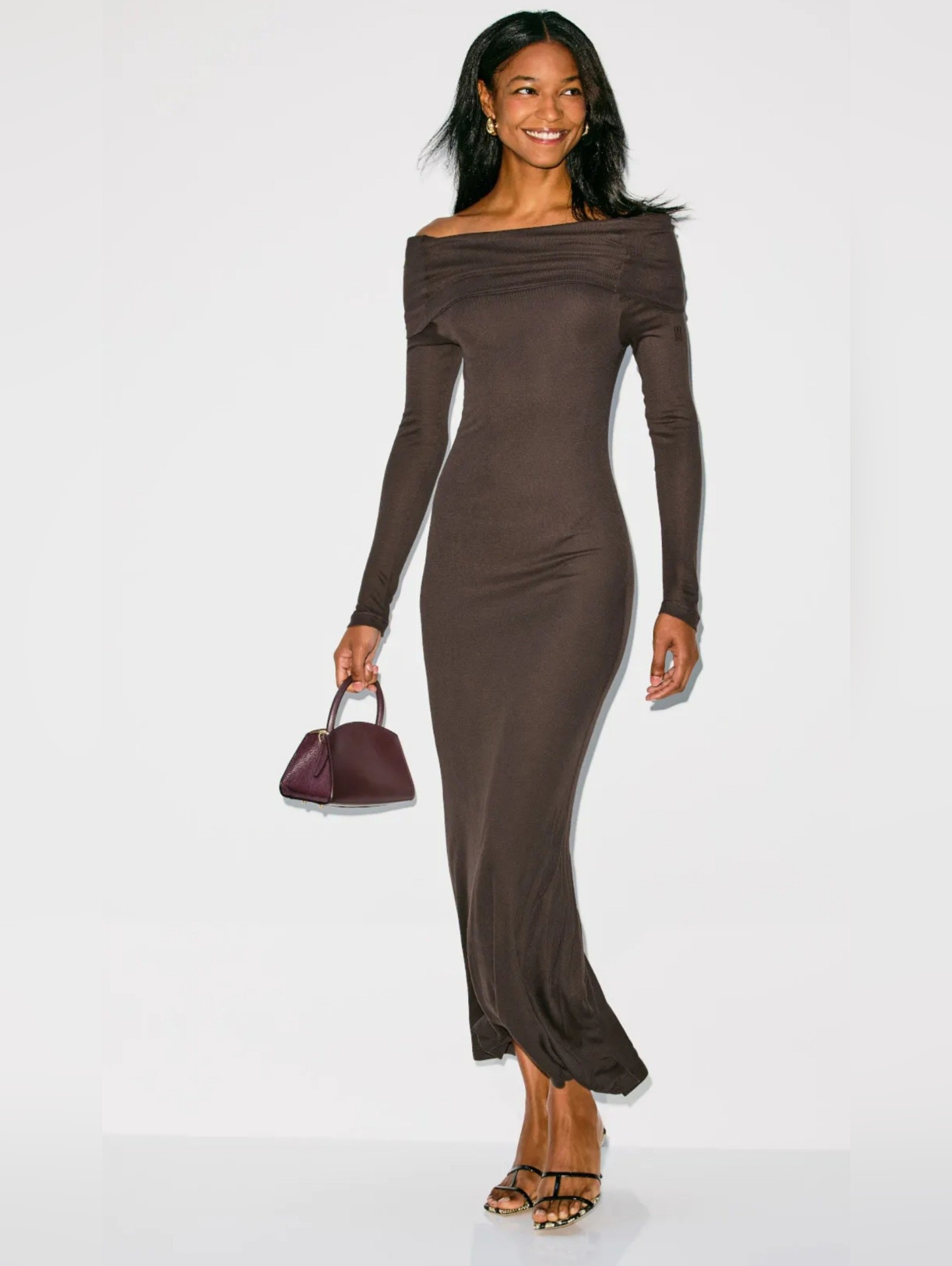 By Malene Birger Jytte Off The Shoulder Midi Dress Women Size S